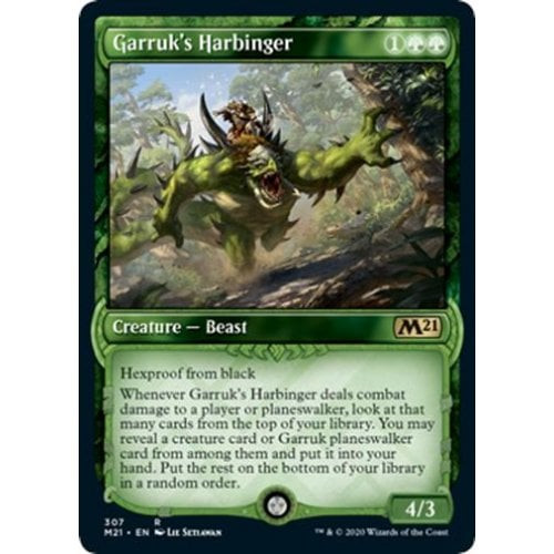 Garruk's Harbinger (Showcase Frame) (foil)
