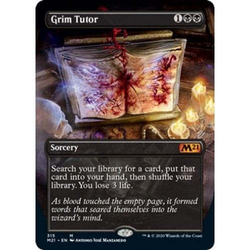Grim Tutor (Extended Art) (foil) | Core Set 2021