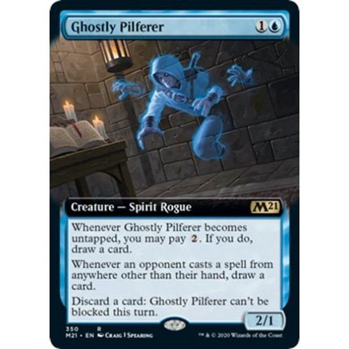 Ghostly Pilferer (Extended Art) (foil) | Core Set 2021
