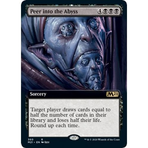 Peer into the Abyss (Extended Art) (foil) | Core Set 2021