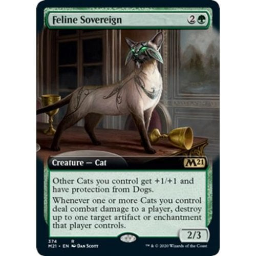 Feline Sovereign (Extended Art) (foil) | Core Set 2021