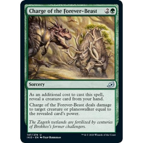 Charge of the Forever-Beast (foil) | Ikoria: Lair of Behemoths