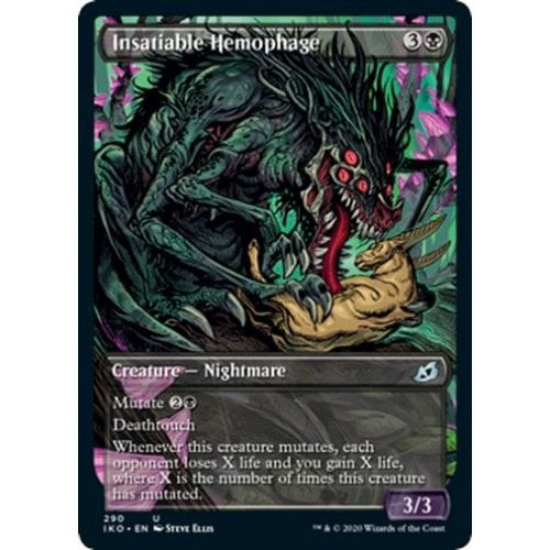 Insatiable Hemophage (Showcase Frame) (foil) | Ikoria: Lair of Behemoths