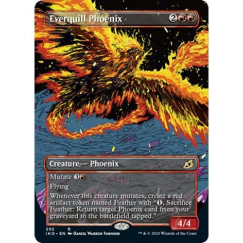 Everquill Phoenix (Showcase Frame) (foil) | Ikoria: Lair of Behemoths