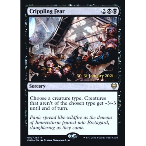 Crippling Fear (Kaldheim Prerelease foil)