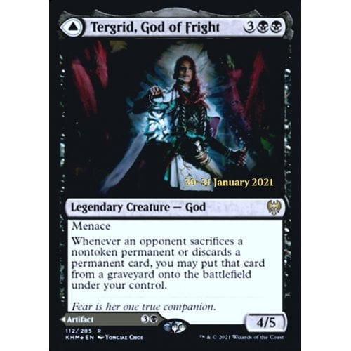 Tergrid, God of Fright // Tergrid's Lantern (Kaldheim Prerelease foil)