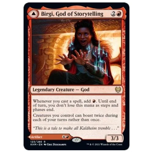 Birgi, God of Storytelling // Harnfel, Horn of Bounty (foil)