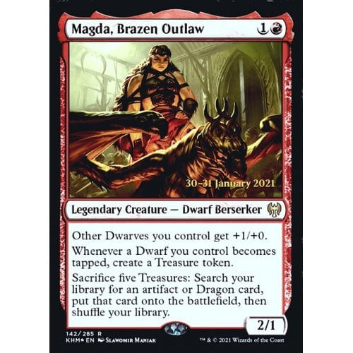 Magda, Brazen Outlaw (Kaldheim Prerelease foil)