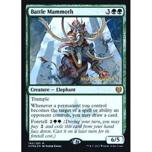 Battle Mammoth (Kaldheim Prerelease foil)