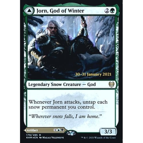 Jorn, God of Winter // Kaldring, the Rimestaff (Kaldheim Prerelease foil)