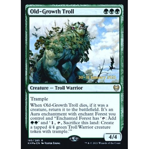 Old-Growth Troll (Kaldheim Prerelease foil)