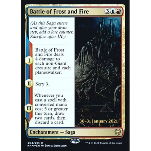 Battle of Frost and Fire (Kaldheim Prerelease foil)