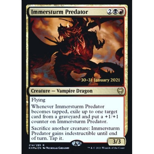 Immersturm Predator (Kaldheim Prerelease foil)