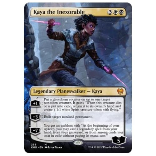 Kaya the Inexorable (Borderless Art) (foil)