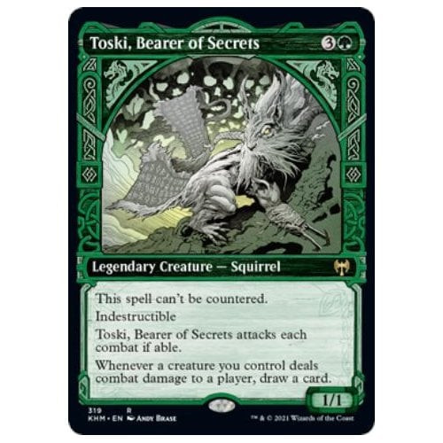 Toski, Bearer of Secrets (Showcase Frame) (foil)