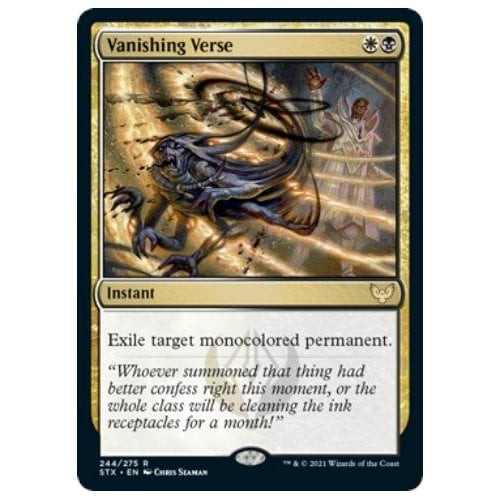 Vanishing Verse