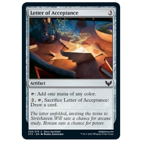 Letter of Acceptance