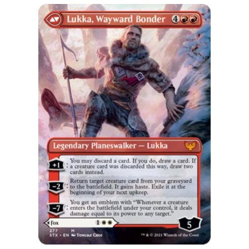 Mila, Crafty Companion // Lukka, Wayward Bonder (Borderless Art)