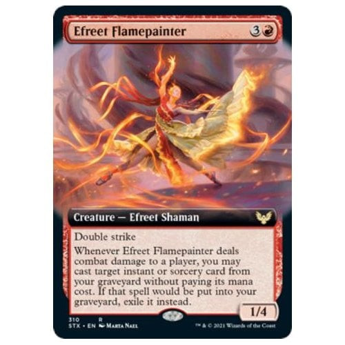 Efreet Flamepainter (Extended Art) | Strixhaven: School of Mages