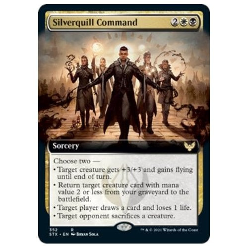 Silverquill Command (Extended Art) | Strixhaven: School of Mages