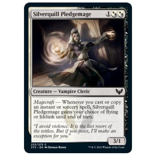 Silverquill Pledgemage (foil) | Strixhaven: School of Mages