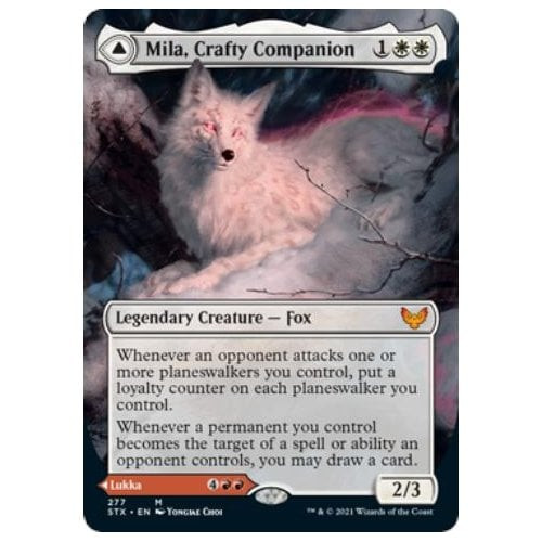 Mila, Crafty Companion // Lukka, Wayward Bonder (Borderless Art) (foil)