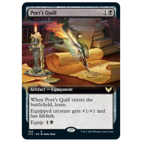 Poet's Quill (Extended Art) (foil) | Strixhaven: School of Mages