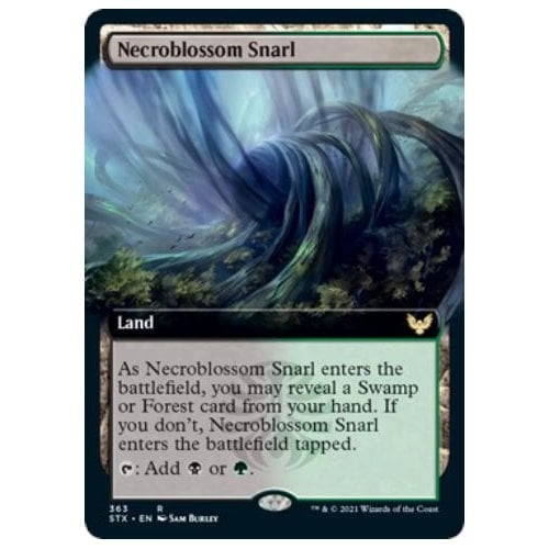 Necroblossom Snarl (Extended Art) (foil) | Strixhaven: School of Mages