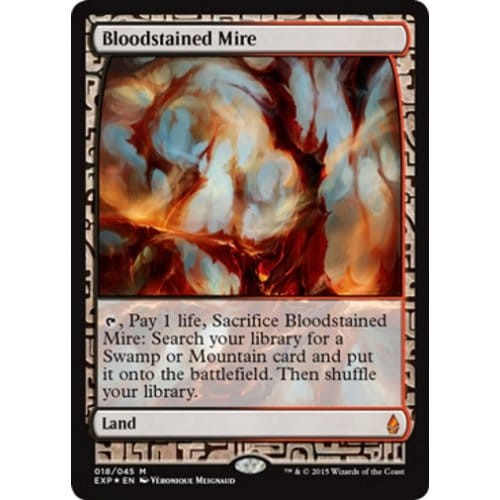 Bloodstained Mire (Zendikar Expeditions Full Art foil) | Masterpiece Series - Zendikar Expeditions