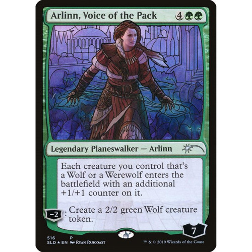 Arlinn, Voice of the Pack (Stained Glass foil) | Secret Lair Drops