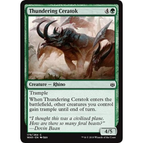 Thundering Ceratok (foil)