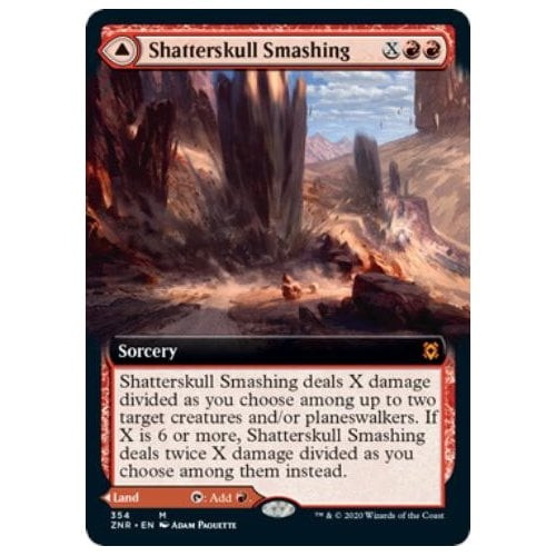 Shatterskull Smashing // Shatterskull, the Hammer Pass (Extended Art) | Zendikar Rising