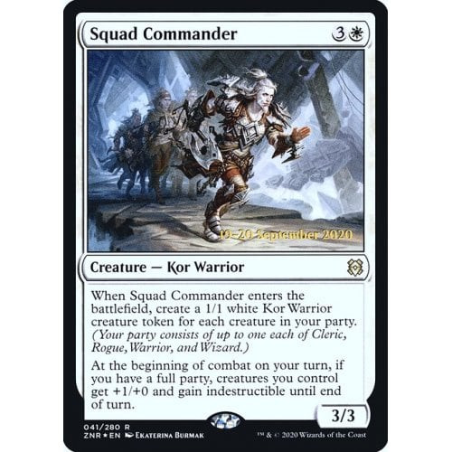 Squad Commander (Zendikar Rising Prerelease foil)