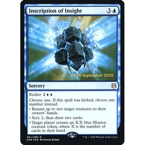 Inscription of Insight (Zendikar Rising Prerelease foil) | Zendikar Rising