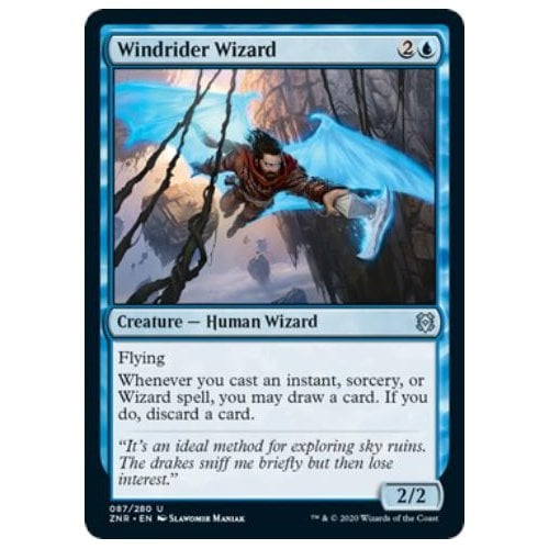 Windrider Wizard (foil) | Zendikar Rising