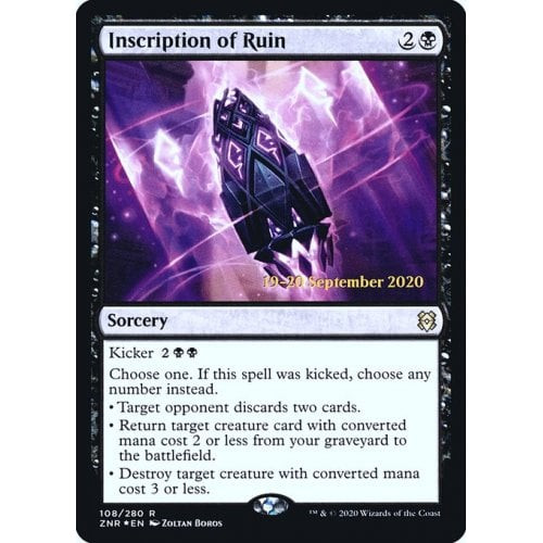 Inscription of Ruin (Zendikar Rising Prerelease foil)