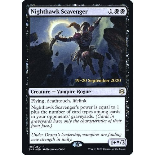Nighthawk Scavenger (Zendikar Rising Prerelease foil)