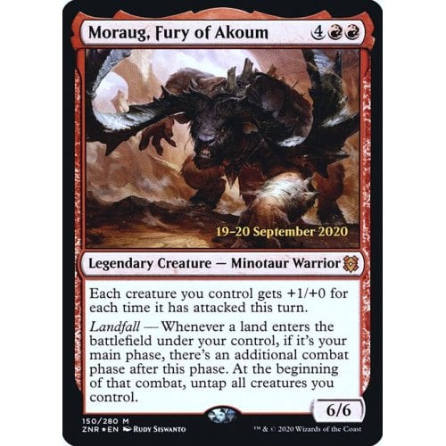Moraug, Fury of Akoum (Zendikar Rising Prerelease foil)