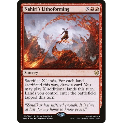 Nahiri's Lithoforming (foil) (Promo Pack foil)