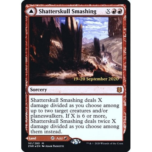 Shatterskull Smashing // Shatterskull, the Hammer Pass (Zendikar Rising Prerelease foil)