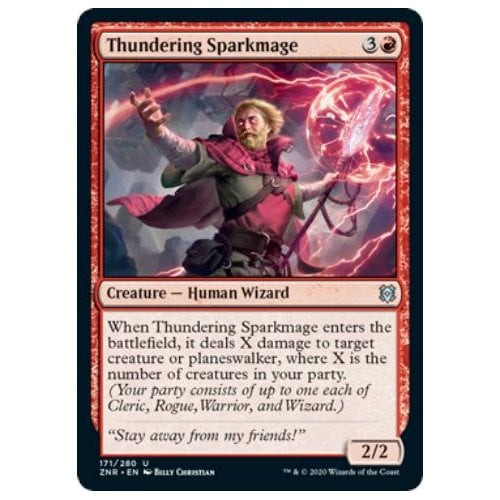 Thundering Sparkmage (foil) | Zendikar Rising