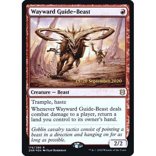 Wayward Guide-Beast (Zendikar Rising Prerelease foil)