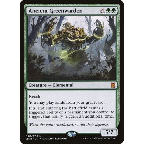 Ancient Greenwarden (foil) (Promo Pack foil)