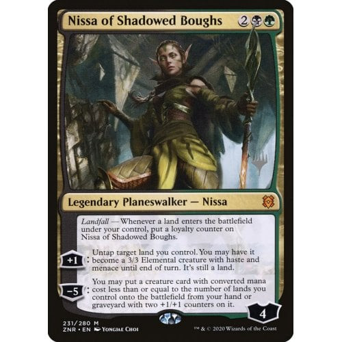 Nissa of Shadowed Boughs (foil) (Promo Pack foil)