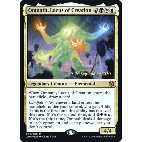 Omnath, Locus of Creation (Zendikar Rising Prerelease foil)
