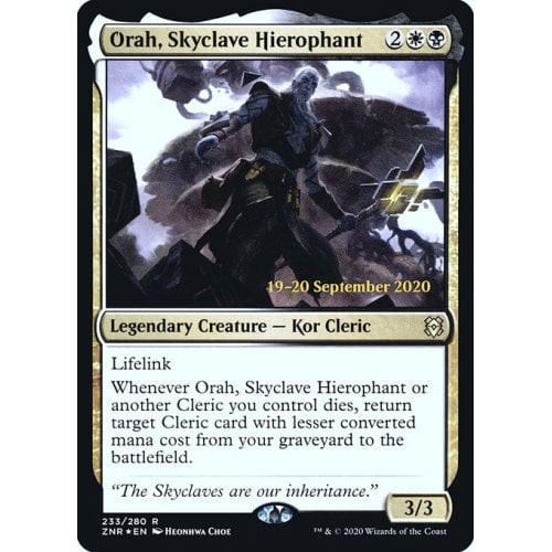 Orah, Skyclave Hierophant (Zendikar Rising Prerelease foil)