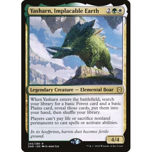 Yasharn, Implacable Earth (foil) (Promo Pack foil)