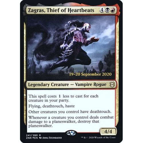 Zagras, Thief of Heartbeats (Zendikar Rising Prerelease foil)