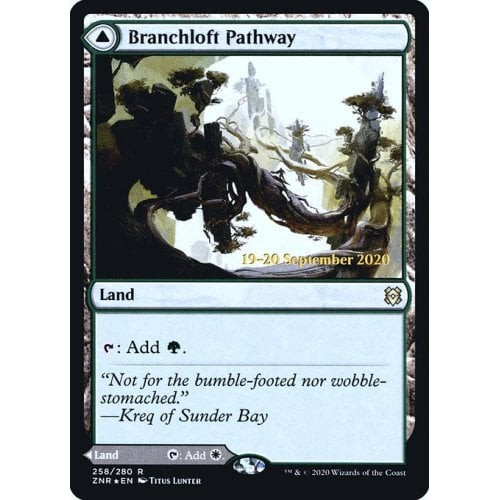 Branchloft Pathway // Boulderloft Pathway (Zendikar Rising Prerelease foil)