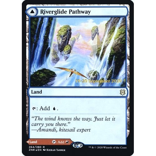 Riverglide Pathway // Lavaglide Pathway (Zendikar Rising Prerelease foil)